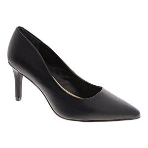 On 34th Women's Jeules Black Leather Pointed-Toe Pumps Size 7.5 (MSRP $70)